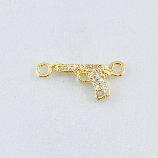 Herraje Arma Pistola Tupida 0.55gr / 1.7cm / Oro Amarillo 18K
