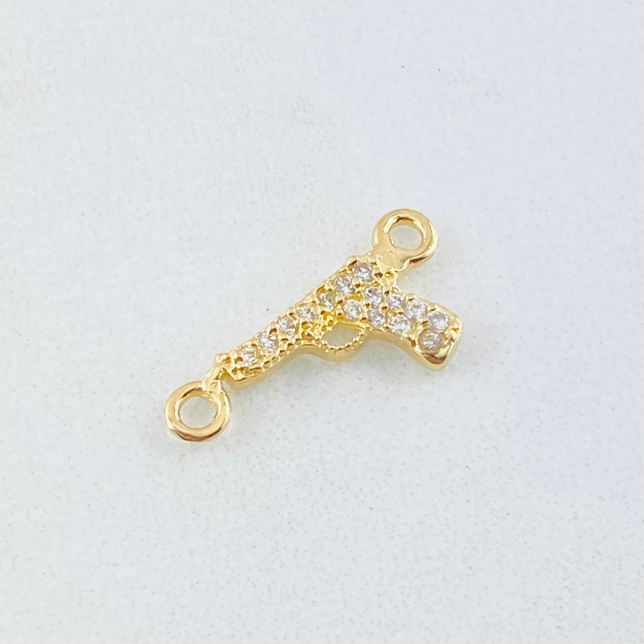 Herraje Arma Pistola Tupida 0.55gr / 1.7cm / Oro Amarillo 18K