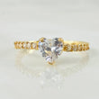 Anillo Solitario Corazón Churumbela 1.75gr / T6 1/2 / Oro Amarillo 18K