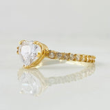 Anillo Solitario Corazón Churumbela 1.75gr / T6 1/2 / Oro Amarillo 18K