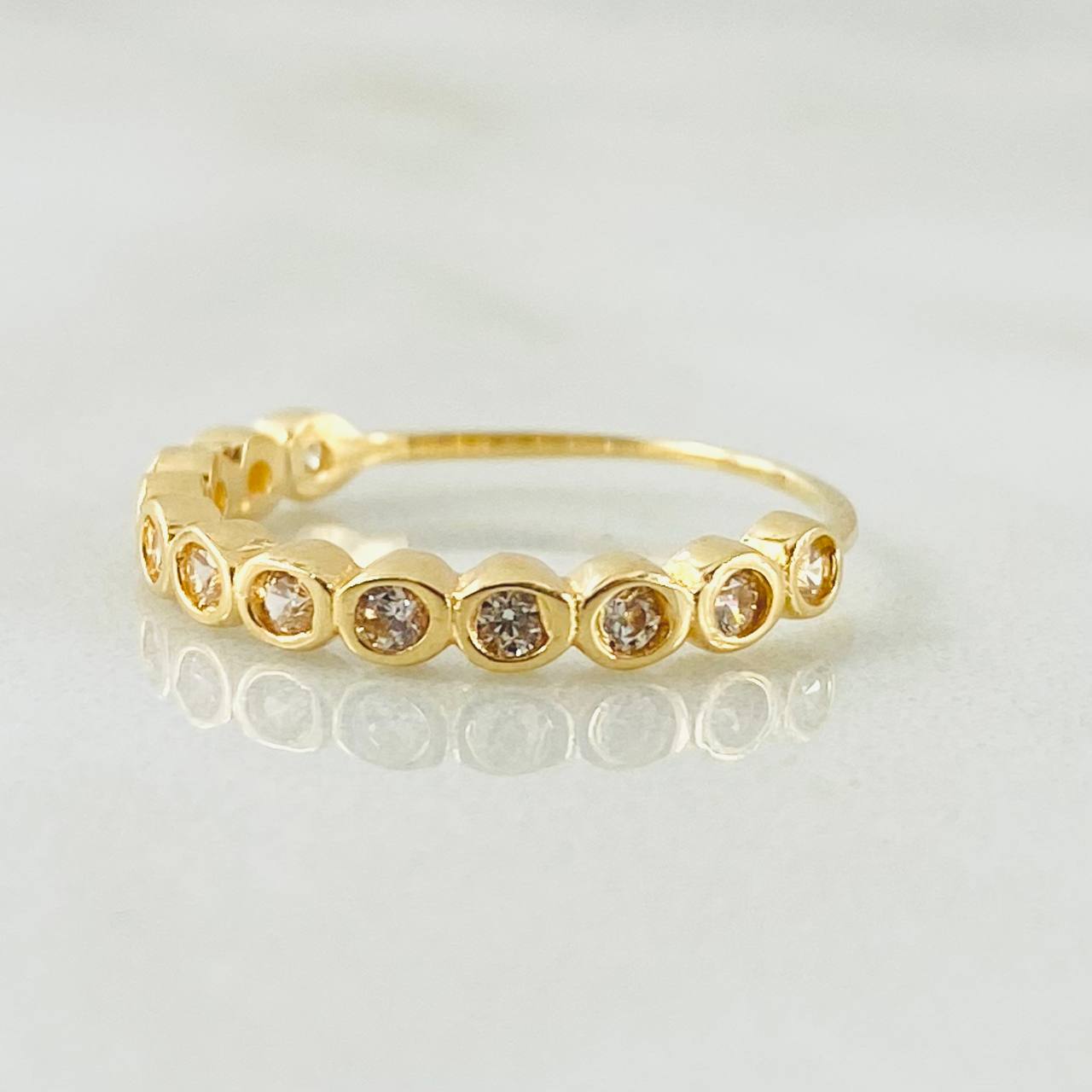 Anillo Churumbela Esferica 1.65gr / T7 1/4 / Oro Amarillo 18K