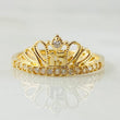 Anillo 15s Plumas Ondeadas 1.95gr / T7 1/4 / Oro Amarillo 18K