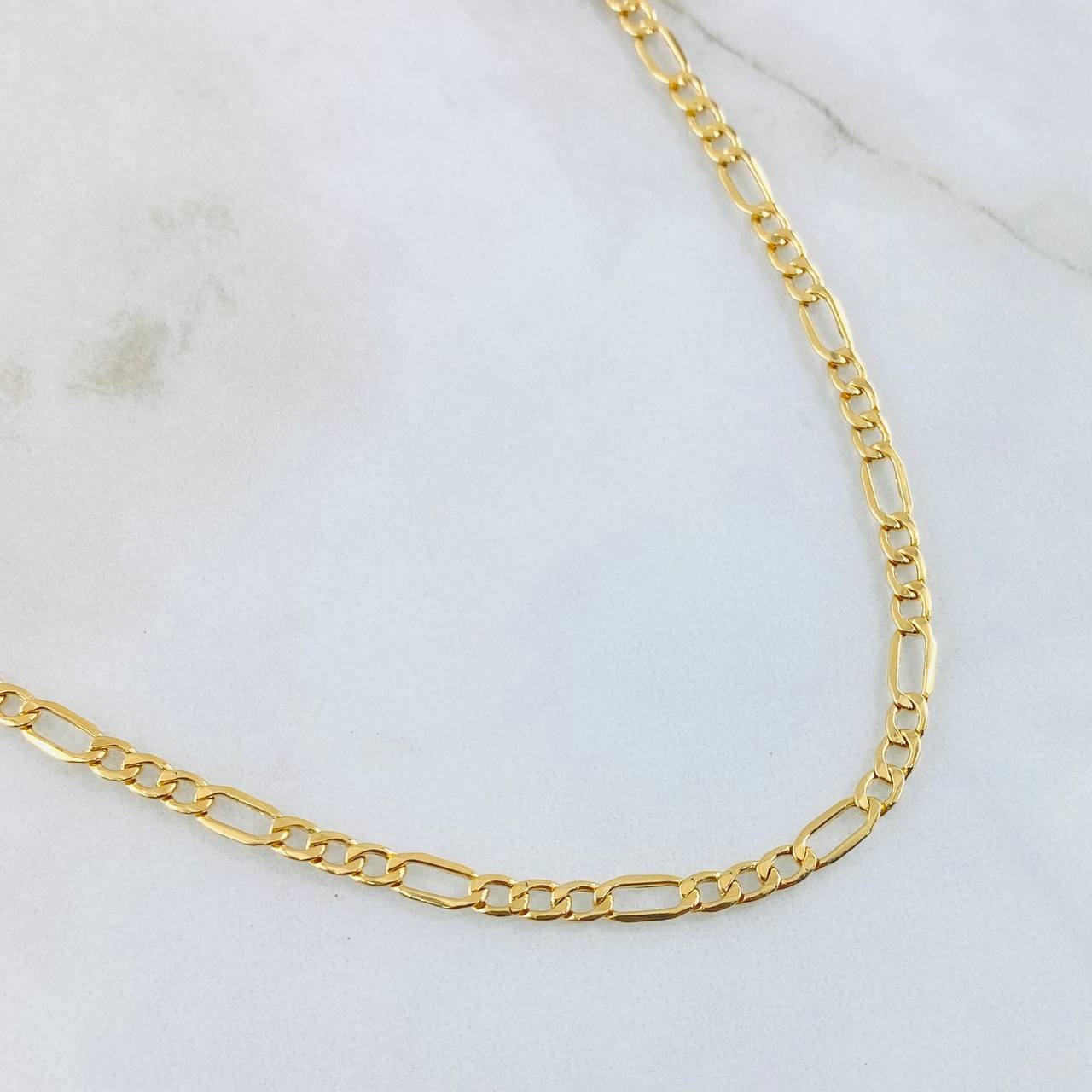 Cadena Figaro 4.4gr / 50cm / Oro Amarillo +1 18K ©
