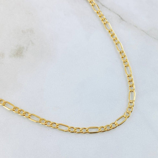 Cadena Figaro 4.4gr / 50cm / Oro Amarillo +1 18K ©