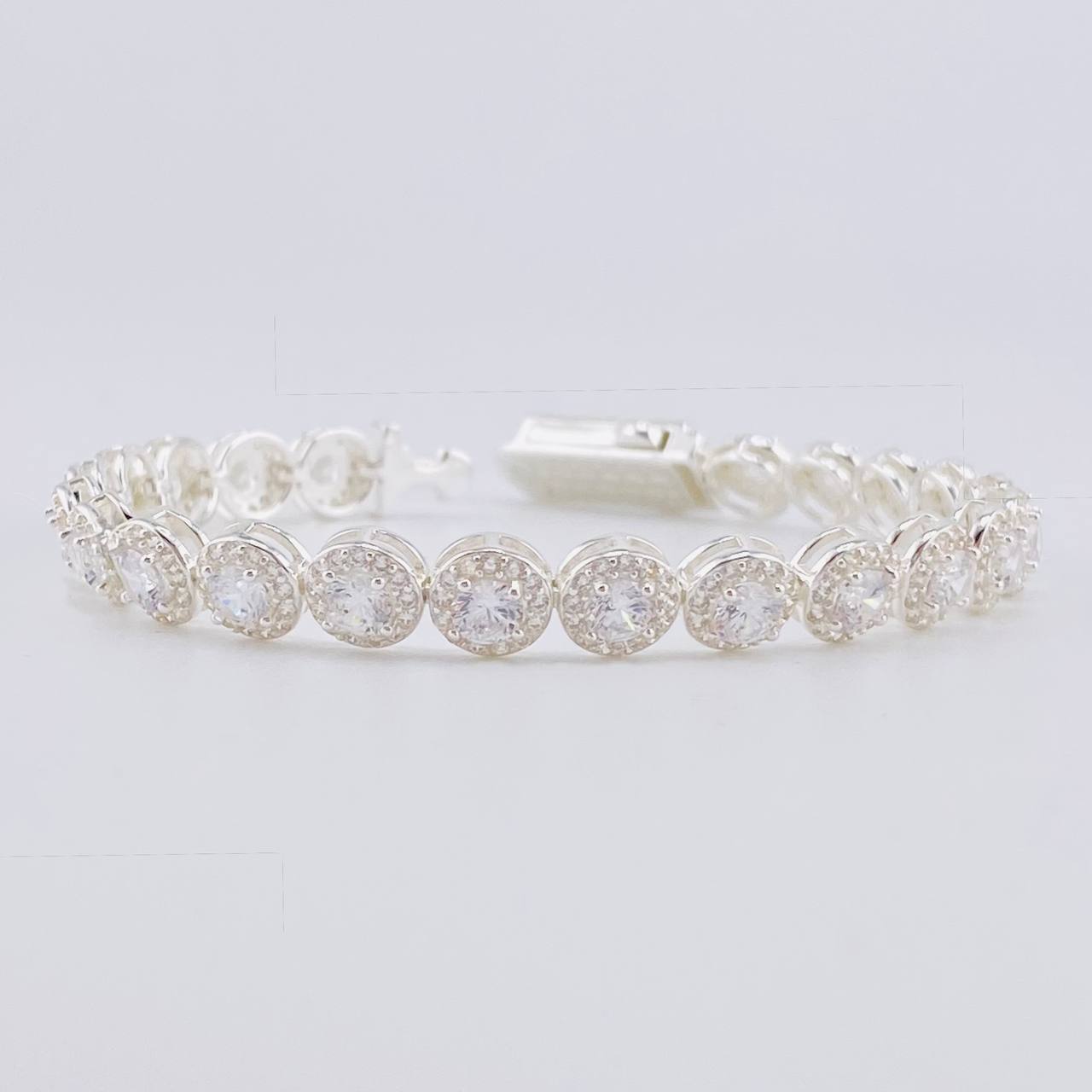 Pulso Tenis Circular 15.25g / 17.3cm / 7.05mm Plata 925