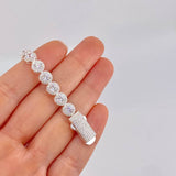 Pulso Tenis Circular 15.25g / 17.4cm / 7.05mm Plata 925