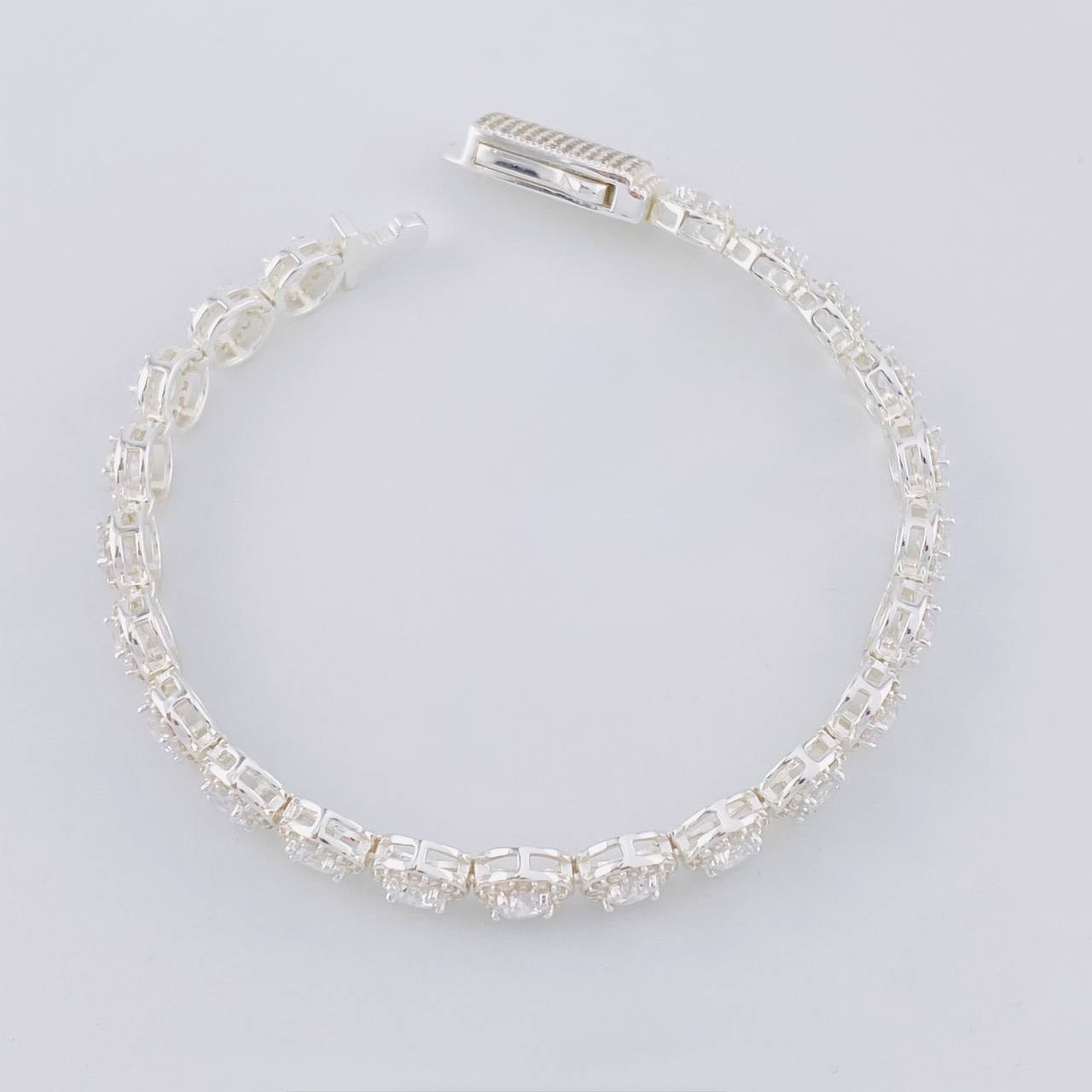Pulso Tenis Circular 15.25g / 17.3cm / 7.05mm Plata 925