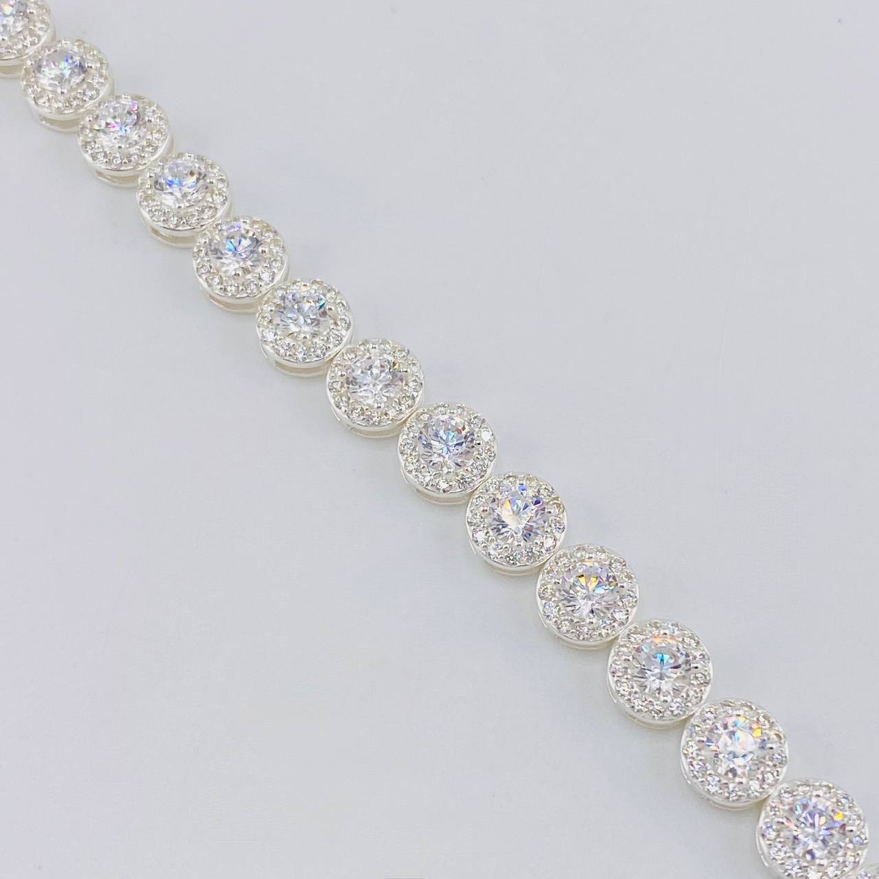 Pulso Tenis Circular 15.25g / 17.4cm / 7.05mm Plata 925