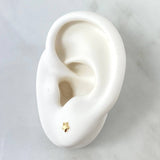 Topos Estrella 0.45gr / 4mm Lisas Oro Amarillo 18K *