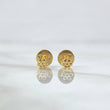 Topos Flor 0.45gr / 3.2mm Lisas Oro Amarillo 18K *