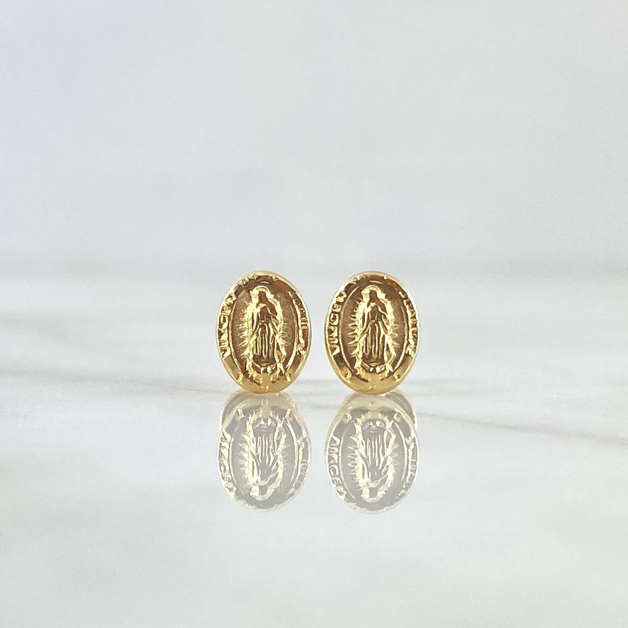 Topos Virgen Guadalupe Mate 0.9gr / 8mm Oro Amarillo 18K ©
