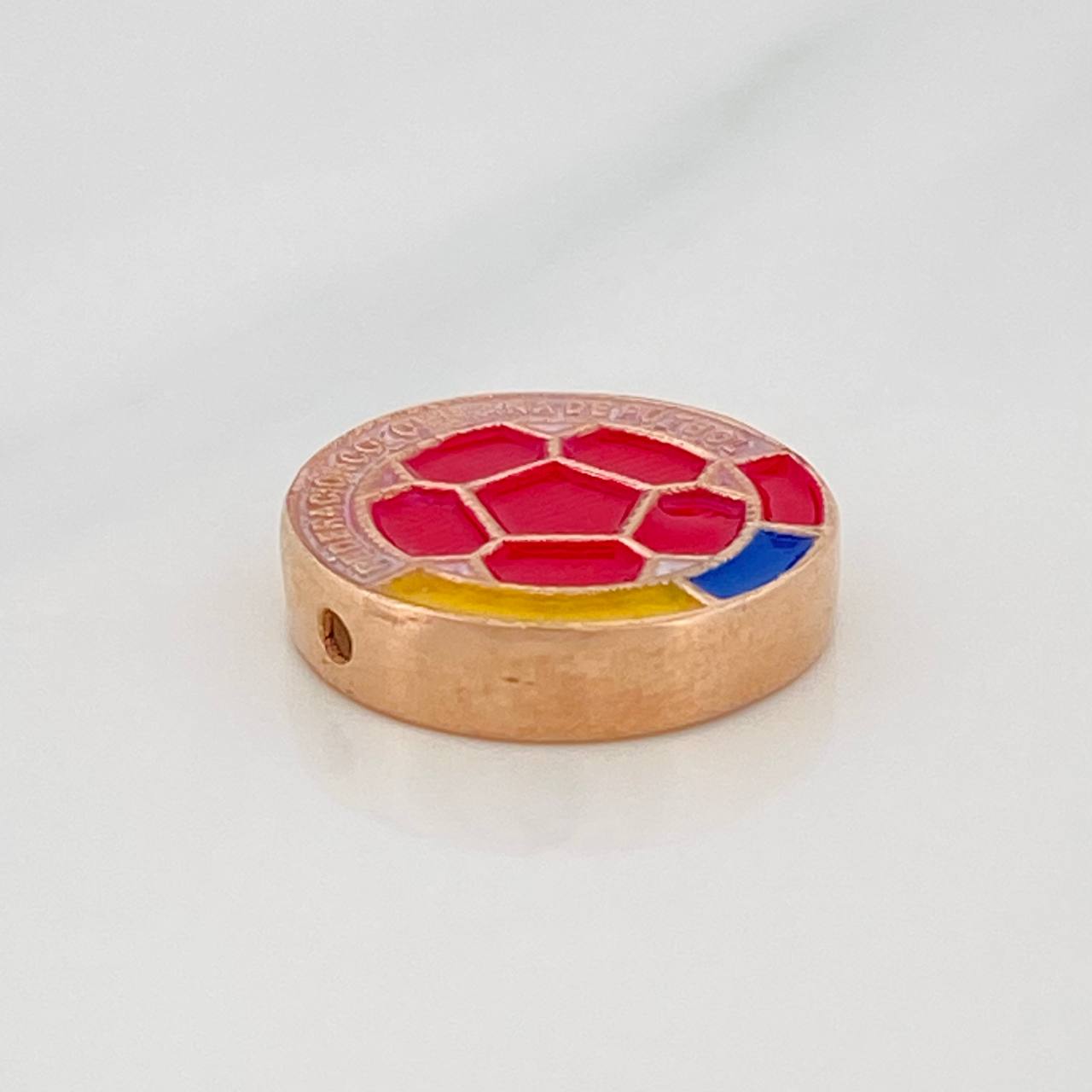 Herraje Escudo Selección 2.65 g / 1.5 cm Oro Rosa 18K