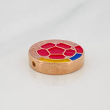 Herraje Escudo Selección 2.5 g / 1.5 cm Oro Rosa 18K