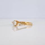 Anillo Solitario Ola 1.75 g / T7 1/4 Oro Amarillo 18K