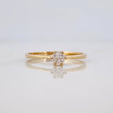 Anillo Solitario 1.6 g / T7 Oro Amarillo 18K