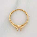 Anillo Solitario 1.6 g / T5 Oro Amarillo 18K