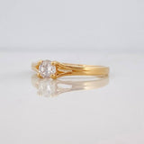 Anillo Solitario 1.6 g / T5 Oro Amarillo 18K