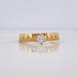 Anillo Churumbela Corazones 2.5 g / T7 1/2 Oro Amarillo 18K