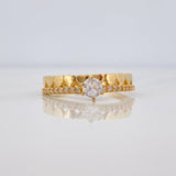 Anillo Churumbela Corazones 2.5 g / T7 1/2 Oro Amarillo 18K