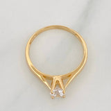 Anillo Solitario 1.8 g / T6 Oro Amarillo 18K
