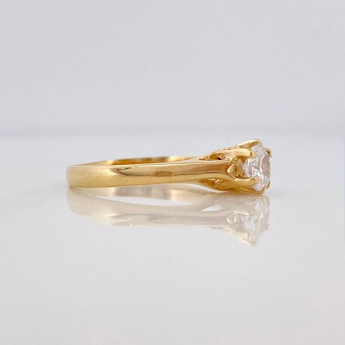 Anillo Solitario 2.3 g / T6 1/2 Oro Amarillo 18K
