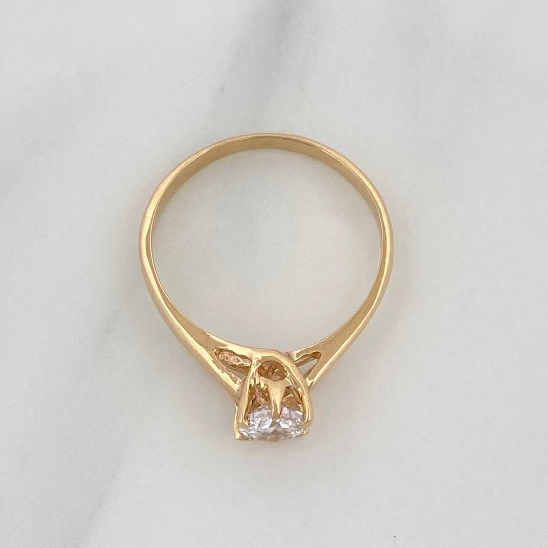 Anillo Solitario 2.3 g / T6 1/2 Oro Amarillo 18K