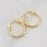 Candongas Jass 1.1 g / 1.5 cm Oro Amarillo 18K