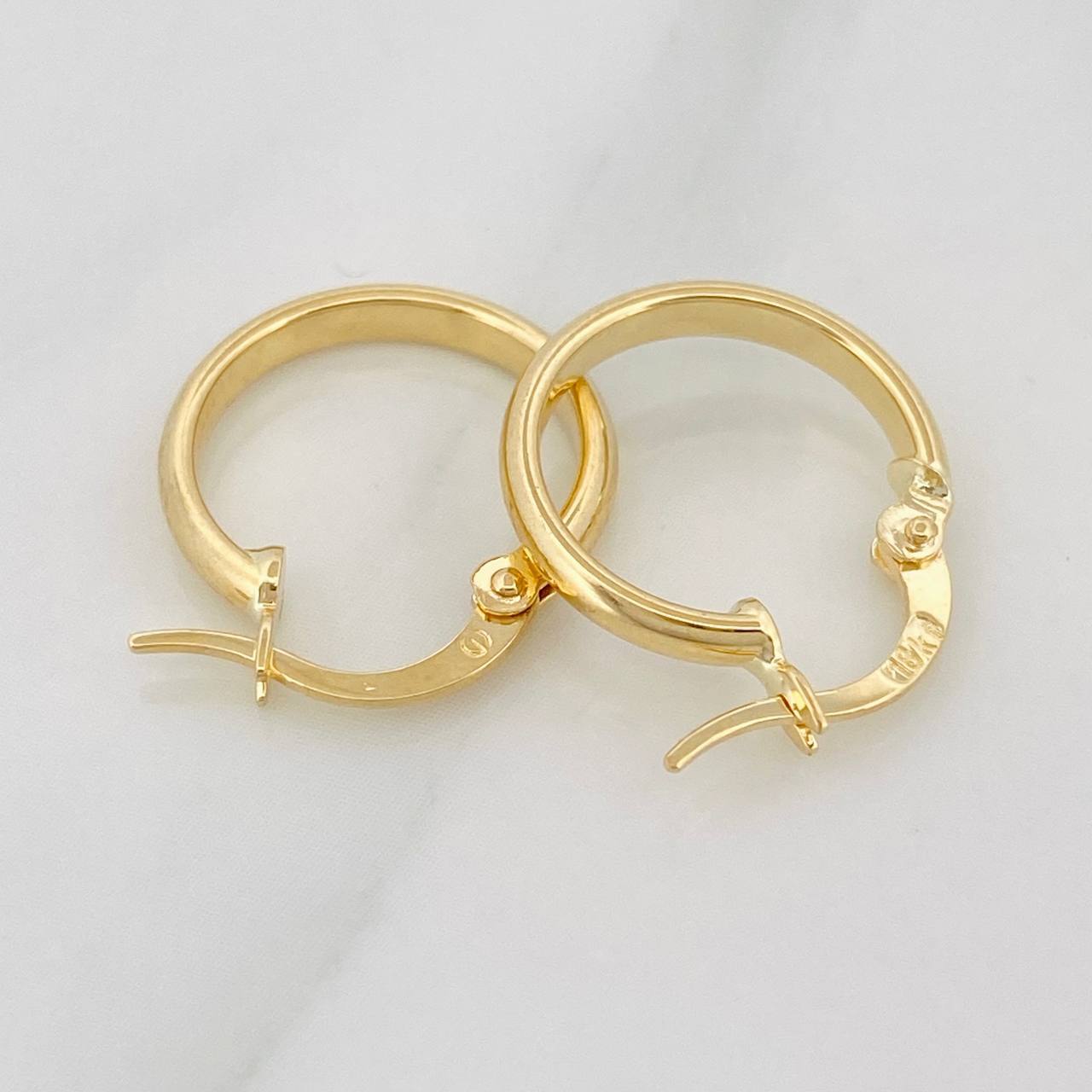 Candongas Jass 1.1 g / 1.5 cm Oro Amarillo 18K