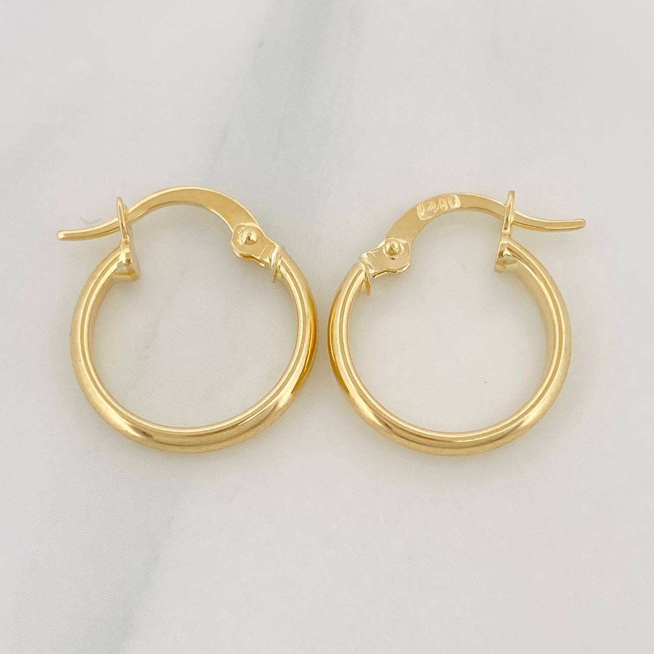 Candongas Jass 1.1 g / 1.5 cm Oro Amarillo 18K