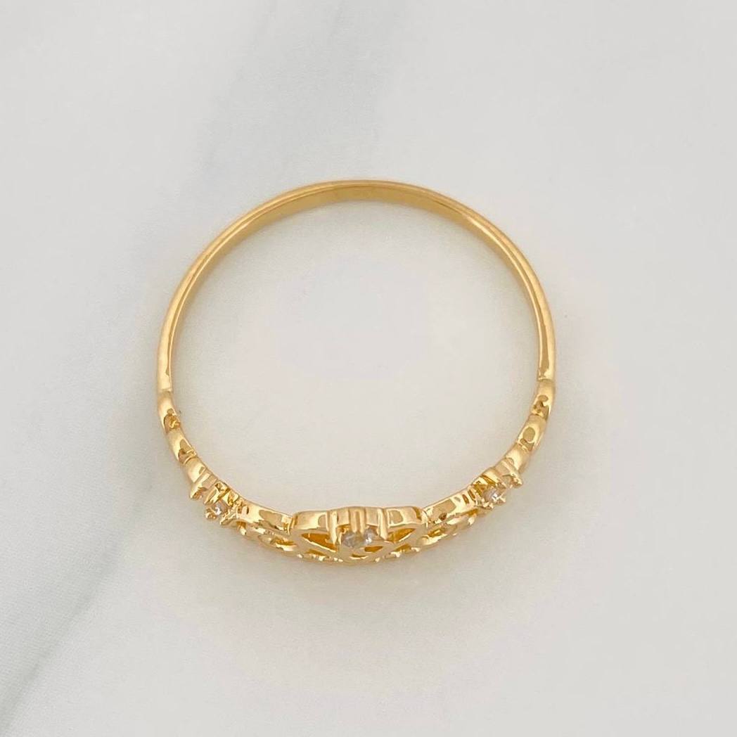 Anillo Corona 15´S 1.65 g / T6 3/4 Oro Amarillo 18K