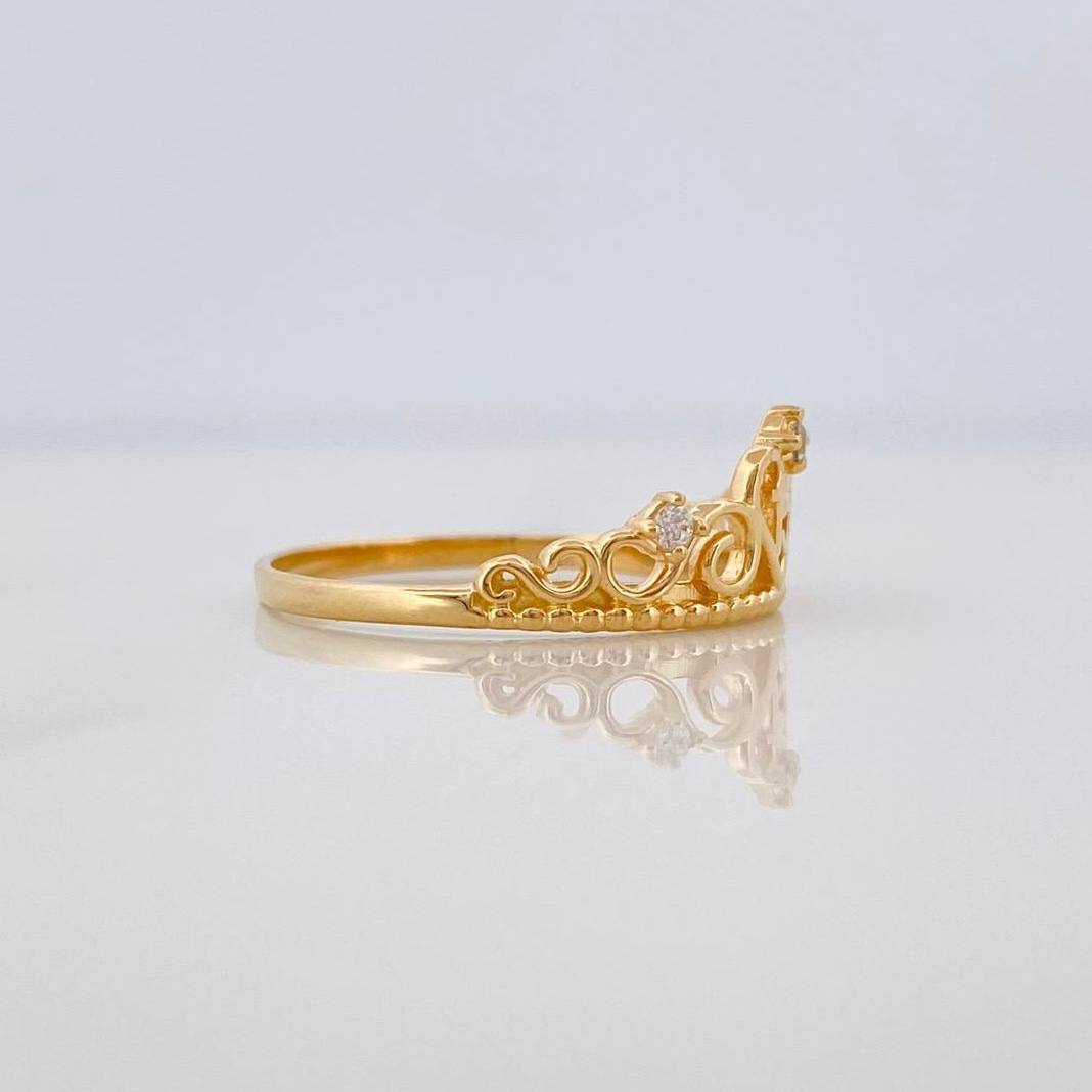 Anillo Corona 15´S 1.65 g / T6 3/4 Oro Amarillo 18K