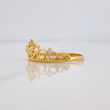 Anillo Corona 15´S 1.65 g / T6 3/4 Oro Amarillo 18K
