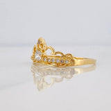 Anillo Corona Churumbela 1.75 g / T7 Oro Amarillo 18K