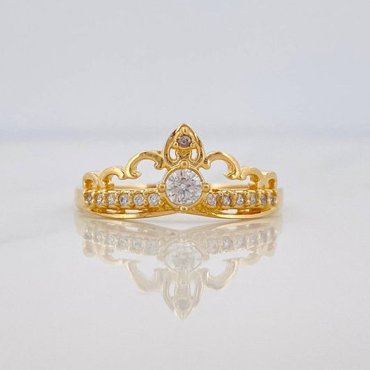 Anillo Corona Churumbela 1.75 g / T7 Oro Amarillo 18K