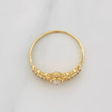 Anillo Corona Churumbela 1.75 g / T7 Oro Amarillo 18K