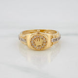 Anillo Corona 3.95 g / T6 1/2 Dos Oros 18K