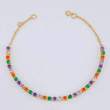 Pulso Modulable Tenis 3.85 g / 18 cm - 17 cm / 2,5 mm Oro Amarillo 18K