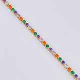 Pulso Modulable Tenis 3.85 g / 18 cm - 17 cm / 2,5 mm Oro Amarillo 18K