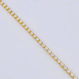 Pulso Modulable Tenis 2.25 g / 19 cm - 17 cm / 2,1 mm Oro Amarillo 18K