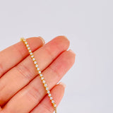 Pulso Modulable Tenis 2.25 g / 19 cm - 17 cm / 2,1 mm Oro Amarillo 18K