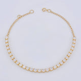 Pulso Modulable Tenis 4.05 g / 19 cm - 17 cm / 2,55 mm Oro Amarillo 18K