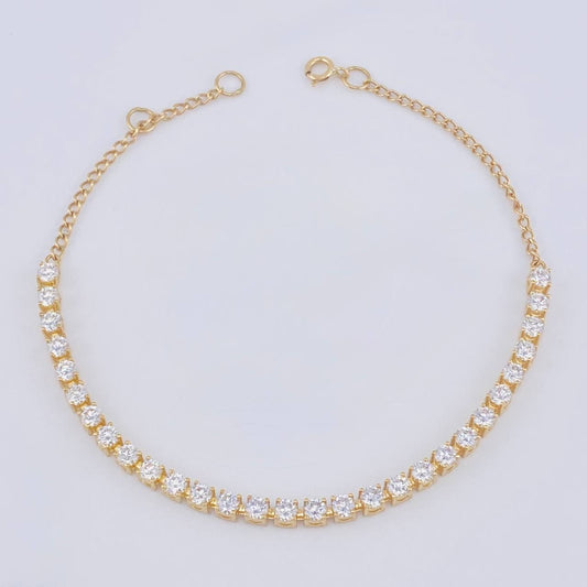 Pulso Modulable Tenis 3.85 g / 18 cm - 16 cm / 2,55 mm Oro Amarillo 18K