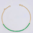 Pulso Modulable Tenis 2.2 g / 18 cm - 16 cm / 2,15 mm Oro Amarillo 18K