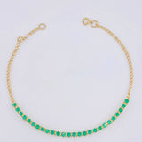 Pulso Modulable Tenis 2.2 g / 18 cm - 16 cm / 2,15 mm Oro Amarillo 18K