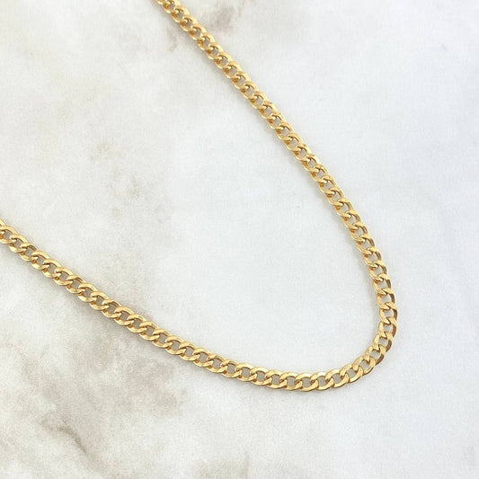 Cadena Cubana 4.4gr / 60cm / Oro Amarillo +1 18K