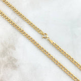 Cadena Cubana 7.7gr / 60cm / 4.2mm Oro Amarillo +1 18K ©