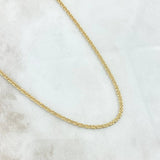 Cadena Garibaldi 3.3gr / 60cm / 2.3mm Oro Amarillo +3 18K ©