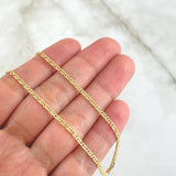 Cadena Garibaldi 3.3gr / 60cm / 2.3mm Oro Amarillo +3 18K ©