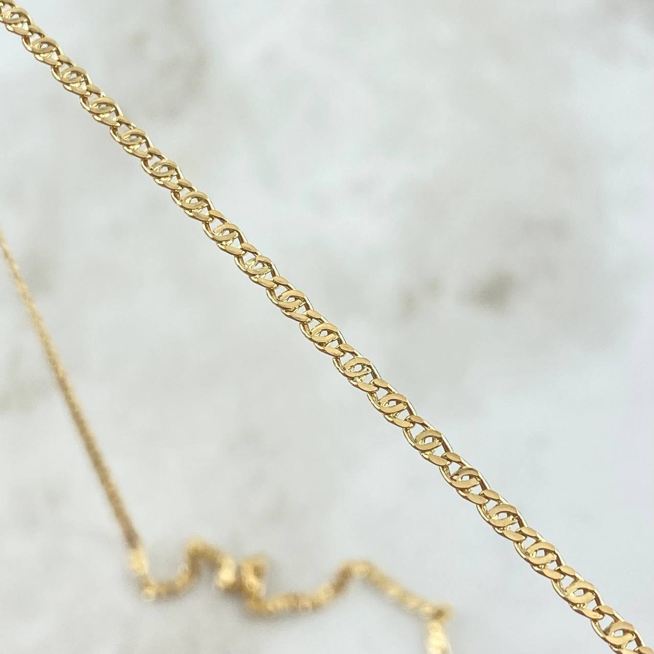 Cadena Garibaldi 3.3gr / 60cm / 2.3mm Oro Amarillo +3 18K ©