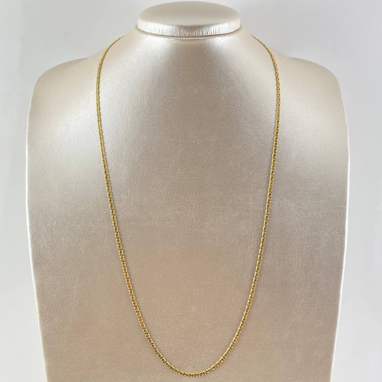 Cadena Garibaldi 3.3gr / 60cm / 2.3mm Oro Amarillo +3 18K ©